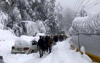 Bufera di neve in Pakistan