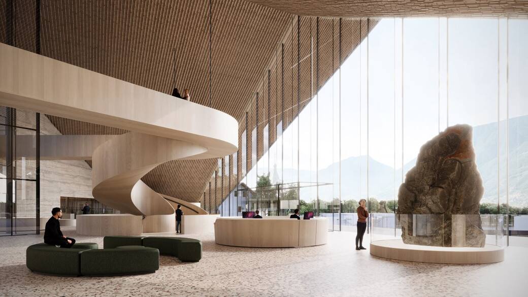 Museum Depot project, render. Courtesy Peter Pichler Architecture
