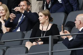 BERLIN - Singer Adele in the stands during the UEFA EURO 2024 Final match between Spain and England at the Olympiastadion on July 14, 2024 in Berlin, Germany. ANP | Hollandse Hoogte | MAURICE VAN STEEN (Photo by ANP via Getty Images)