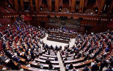 Camera dei Deputati commemorazione di David Sassoli nella foto l' aula durante il minuto di silenzio (ROMA - 2022-01-11, Stefano Carofei) p.s. la foto e' utilizzabile nel rispetto del contesto in cui e' stata scattata, e senza intento diffamatorio del decoro delle persone rappresentate