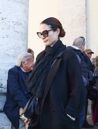 Roma, Funerali di Pietro Genuardi nella Chiesa degli Artisti - Nella foto: Jane Alexander