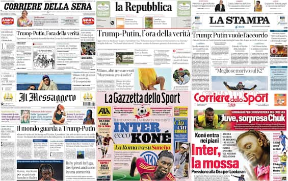 le prime pagine dei quotidiani di oggi 15 agosto la rassegna stampa di sky tg24
