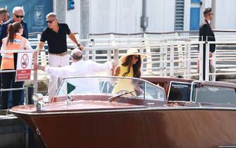 George Clooney e Amal Alamuddin alla Mostra del Cinema di Venezia George and Amal Clooney arrive in Venice for the city's film festival. Amal wears a yellow dress.
Pictured: amal clooney,george clooney
Ref: BLU_S7884462 300824 NON-EXCLUSIVE
Picture by: / SplashNews.com
Splash News and Pictures
USA: 310-525-5808
UK: 020 8126 1009
eamteam@shutterstock.com
World Rights, No France Rights