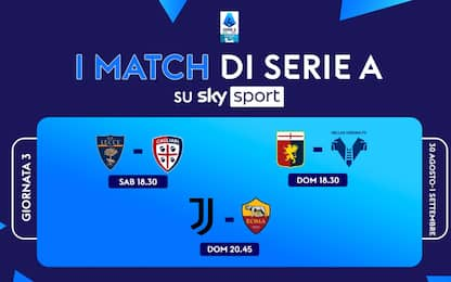 Il calendario della 3^ giornata di Serie A