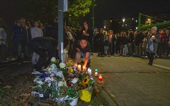 Fiaccolata in memoria di Manuel Mastrapasqua, accoltellato nella notte mentre tornava dal lavoro (MILANO - 2024-10-13, Massimo Alberico) p.s. la foto e' utilizzabile nel rispetto del contesto in cui e' stata scattata, e senza intento diffamatorio del decoro delle persone rappresentate