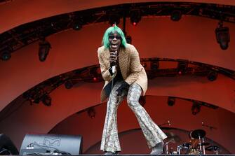 LONDON, ENGLAND - MAY 26: Yves Tumor performs during All Points East Festival at Victoria Park on May 26, 2019 in London, England. (Photo by Burak Cingi/Redferns)