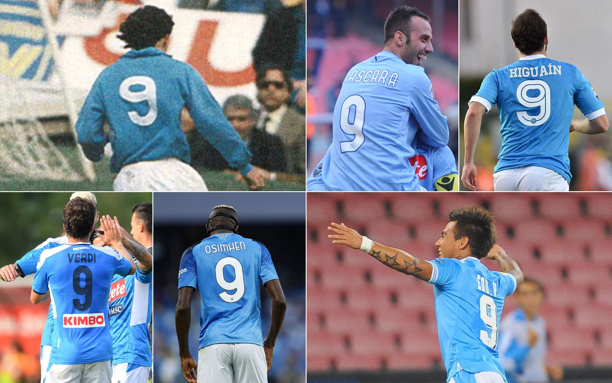 Napoli, Osimhen e tutti i giocatori con il numero 9 dall'ultimo scudetto a oggi