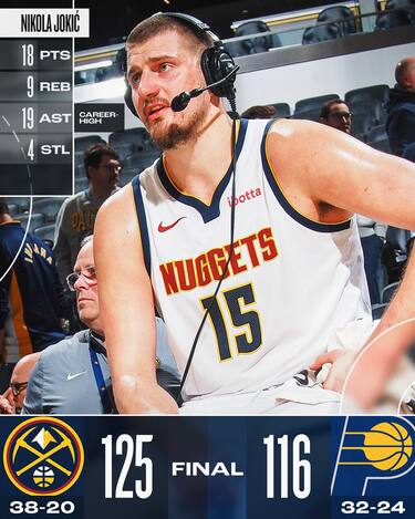 INDIANA PACERS-DENVER NUGGETS 116-125