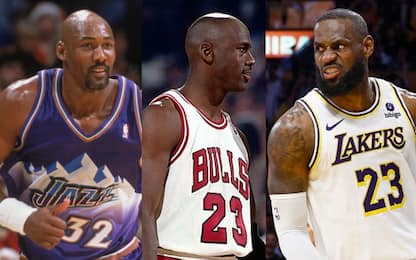 Karl Malone e un record che batte Jordan e LeBron