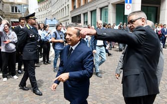 Milano, Funerali di Stato per Silvio Berlusconi in Duomo - primi arrivi - Nella foto: Piero Chiambretti