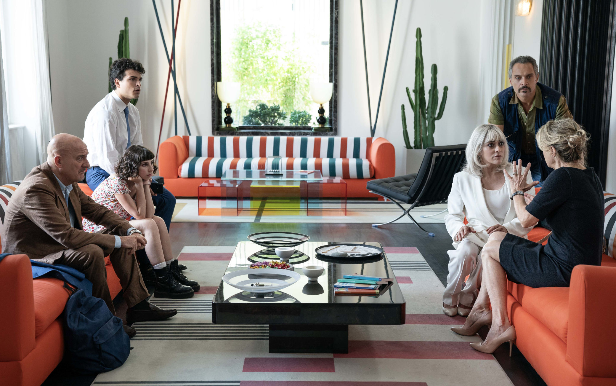 Una terapia di gruppo, il cast del film con Claudio Bisio e Leo Gassman