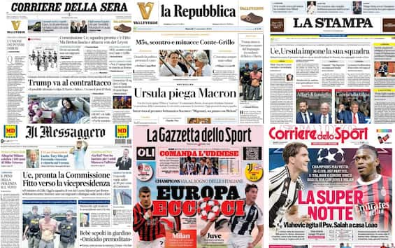 Le prime pagine dei quotidiani di oggi 17 settembre: la rassegna stampa