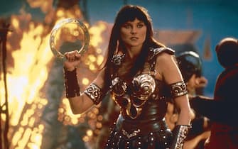 Lucy Lawless in una scena di Xena