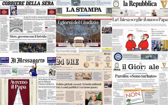 Le prime pagine dei quotidiani di oggi 7 maggio: la rassegna stampa