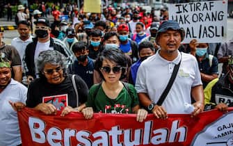 La manifestazione del Primo maggio a Kuala Lumpur, capitale della Malesia