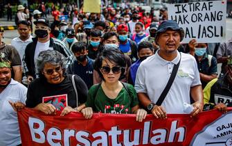 La manifestazione del Primo maggio a Kuala Lumpur, capitale della Malesia