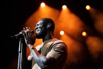 ROTTERDAM - British rapper, singer and songwriter Stormzy (Michael Ebenezer Kwadjo Omari Owuo Jr) during a performance at North Sea Jazz. The event once started with a few performances in six halls and nine thousand visitors in The Hague, this weekend around ninety thousand enthusiasts from all over the world will come for more than one hundred and fifty performances on sixteen stages. ANP PAUL BERGEN netherlands out - belgium out(Photo by Paul Bergen/ANP/Sipa USA)