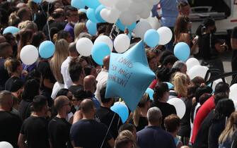 I funerali dei due fratellini di Ardea
