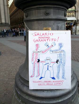 Manifestazione per salario minimo garantito