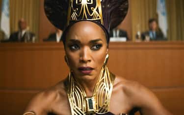 USA. Angela Bassett in (C)Walt Disney Studios new film: Black Panther: Wakanda Forever (2022). 
Plot: The nation of Wakanda is pitted against intervening world powers as they mourn the loss of their king T'Challa.
 Ref: LMK110-J8494-271022
Supplied by LMKMEDIA. Editorial Only.
Landmark Media is not the copyright owner of these Film or TV stills but provides a service only for recognised Media outlets. pictures@lmkmedia.com