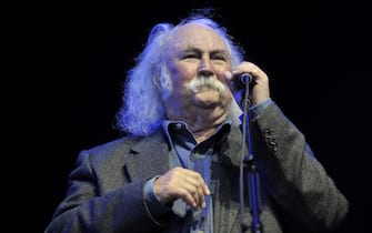epa02257775 David Crosby of US band Crosby, Stills and Nash performs on the main stage during the 35th Paleo Festival in Nyon, Switzerland, 22 July 2010. The Paleo open-air music festival, the largest in Switzerland with 230,000 spectators in six days, runs from 20 to 25 July.  EPA/MARTIAL TREZZINI EDITORIAL USE ONLY, NO SALES