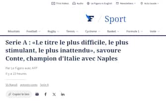 Prima pagina di Le Figaro Sport