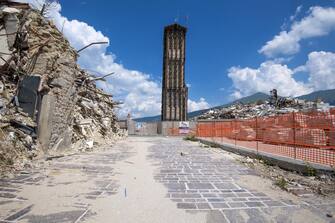 La Torre Civica di Amatrice fotografata il 10 agosto 2018 a distanza di due anni dal terremoto del Centro Italia, 14 agosto 2018. ANSA/ CLAUDIO PERI


Amatrice's "Civic Tower" in a picture taken on 10 August 2018. August 24, 2018 marks the second anniversary of the 6.1 magnitude earthquake that devastated central Italy. ANSA/CLAUDIO PERI