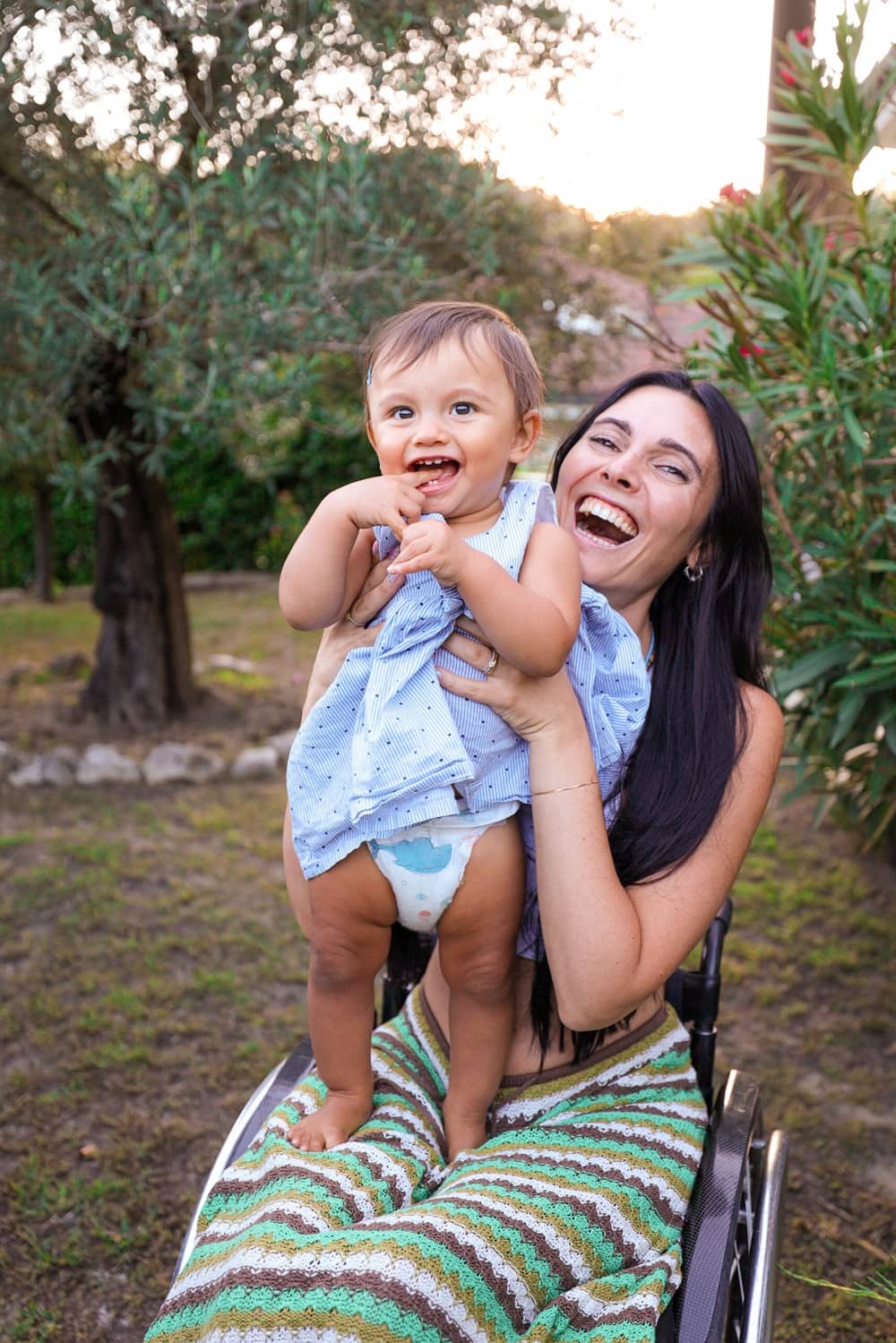 Giulia Lamarca con sua figlia Sophie.