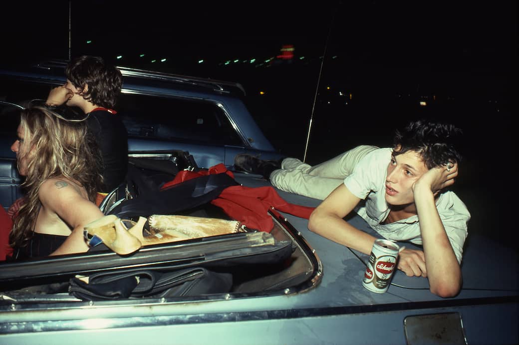 Nan Goldin, French Chris at the Drive-in, N.J., 1979 © Nan Goldin. Courtesy Gagosian