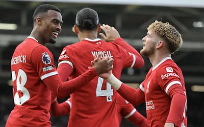 Il Liverpool vince e torna in testa: 3-1 al Fulham