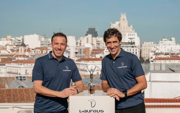 Alessandro Del Piero e Raúl González Blanco (foto Laureus) Laureus