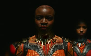 Danai Gurira as Okoye in Marvel Studios' Black Panther: Wakanda Forever. Photo courtesy of Marvel Studios. © 2022 MARVEL.
