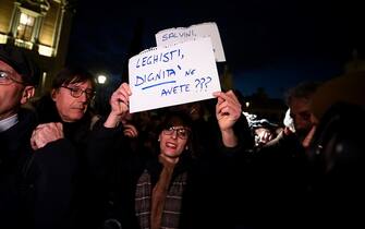 Fiaccolata a Roma per Navalny