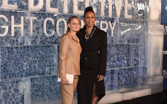US actress Jodie Foster (L) and pro-boxer and actress Kali Reis attend the Los Angeles premiere of the HBO series "True Detective: Night Country" at the Paramount Theater in Los Angeles on January 9, 2024. (Photo by Chris DELMAS / AFP) (Photo by CHRIS DELMAS/AFP via Getty Images)