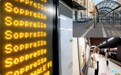 Sciopero, oggi stop di bus e metro per 4 ore. Trasporto aereo regolare