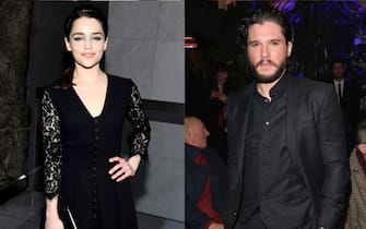 Emilia Clarke e Kit Harrington
