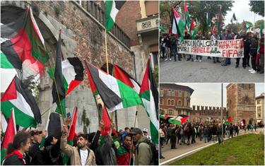 corteo palestina udine