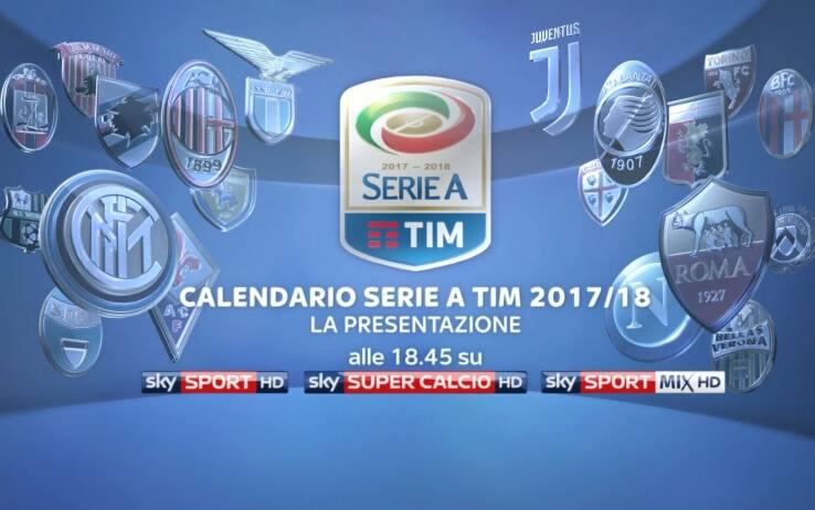 Calendario Serie A 2017-18: presentazione su Sky alle 18.45