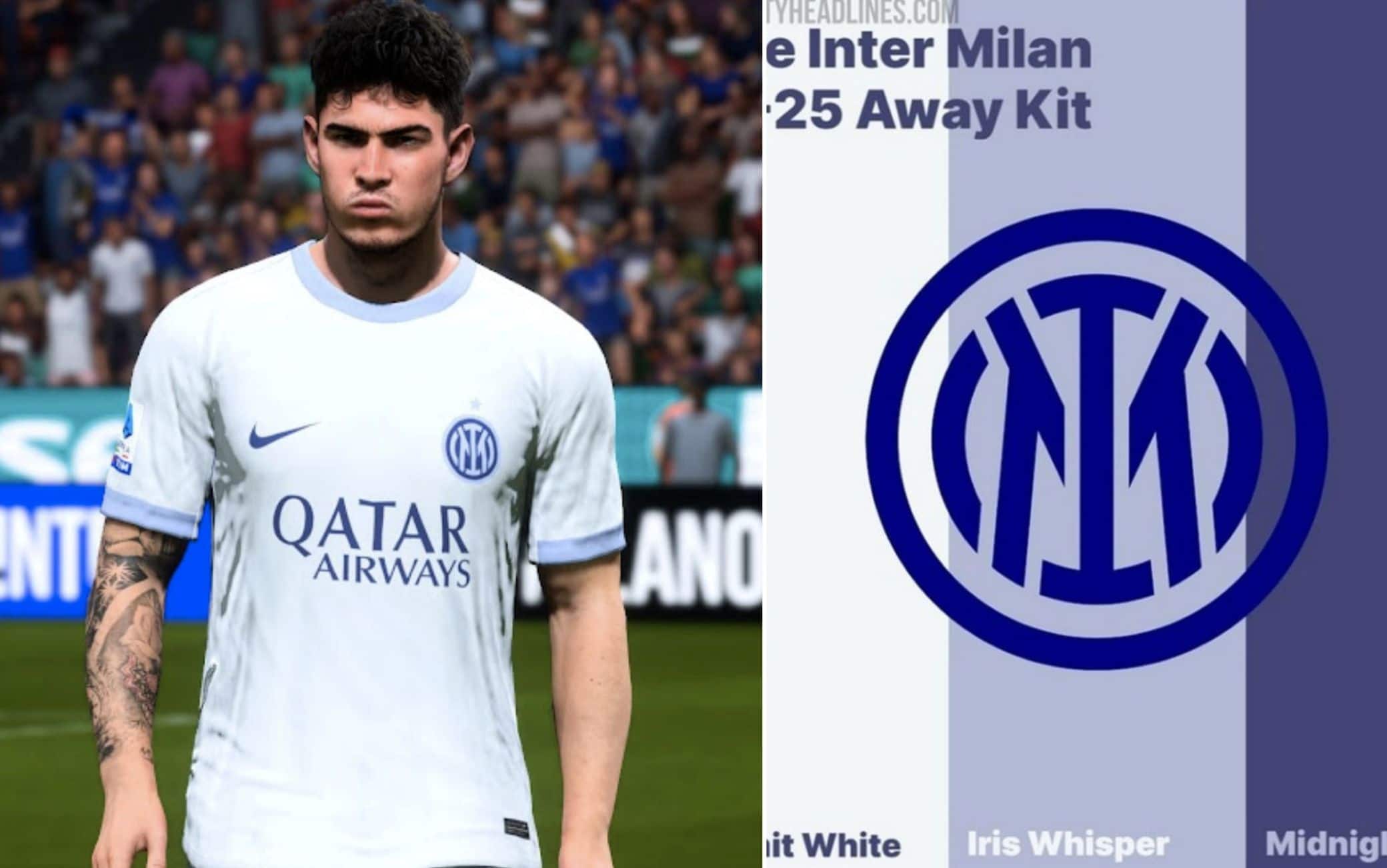 Inter le maglie 2024 25 le anticipazioni di Footy Headlines. FOTO Sky Sport