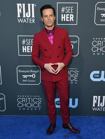 Santa Monica, CA  - Celebrities attend the 25th Annual Critics' Choice Awards at Barker Hangar in Santa Monica.

Pictured: Andrew Scott

BACKGRID USA 12 JANUARY 2020 

BYLINE MUST READ: MediaPunch / BACKGRID

USA: +1 310 798 9111 / usasales@backgrid.com

UK: +44 208 344 2007 / uksales@backgrid.com

*UK Clients - Pictures Containing Children
Please Pixelate Face Prior To Publication*