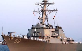 Un'immagine della nave USS Laboon. ANSA/ MONICA HALLMAN - UFFICIO STAMPA ++HO - NO SALES EDITORIAL USE ONLY++
