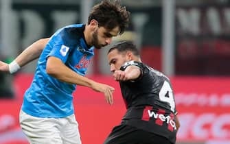 italian soccer Serie A match - AC Milan vs SSC Napoli