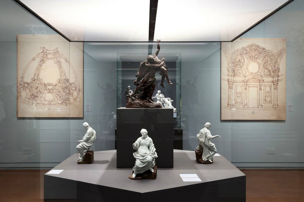 vista dell’allestimento della mostra Giovan Battista Foggini (1652-1725). Architetto e scultore granducale. Foto Nicola Neri