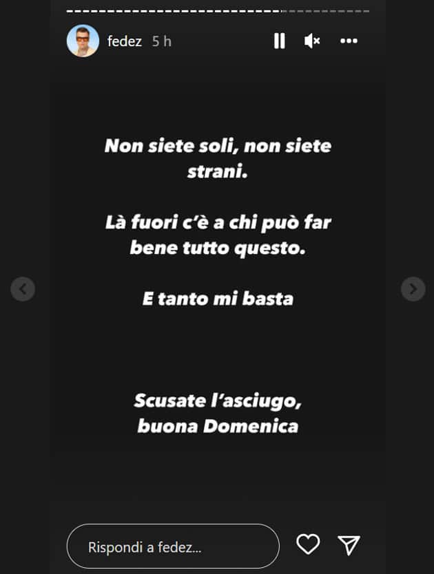 Dalle stories di Fedez