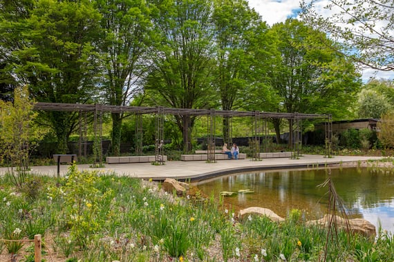 The Queen Elizabeth II Garden completion, a project by HTA Design. Photo credit © Clive Nichols