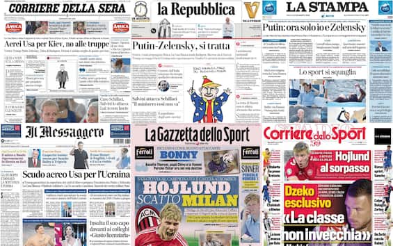 le prime pagine dei quotidiani di oggi 20 agosto la rassegna stampa