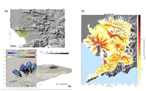 Vesuvio, elaborate le prime mappe legate ai pericoli delle colate di fango: lo studio Ingv