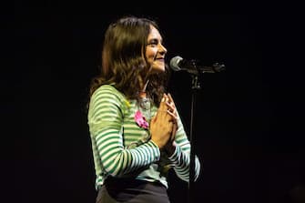 NAPLES, ITALY - APRIL 22: Francesca Michielin performs in Teatro Bellini on April 22, 2023 in Naples, Italy. (Photo by Ivan Romano/Getty Images)