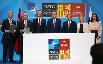 Il vertice a Madrid fra Turchia, Svezia e Finlandia
