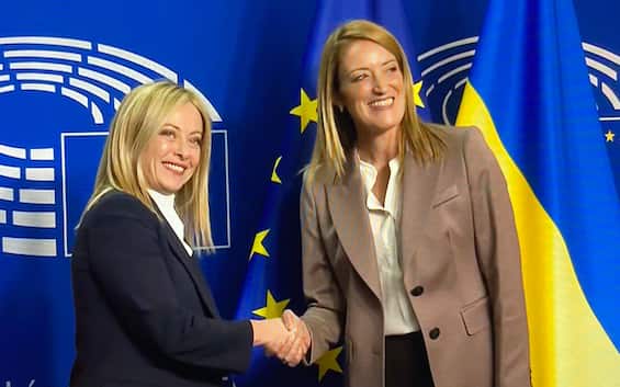 Meloni and Metsola, the meeting at Palazzo Chigi today: the topics on the agenda